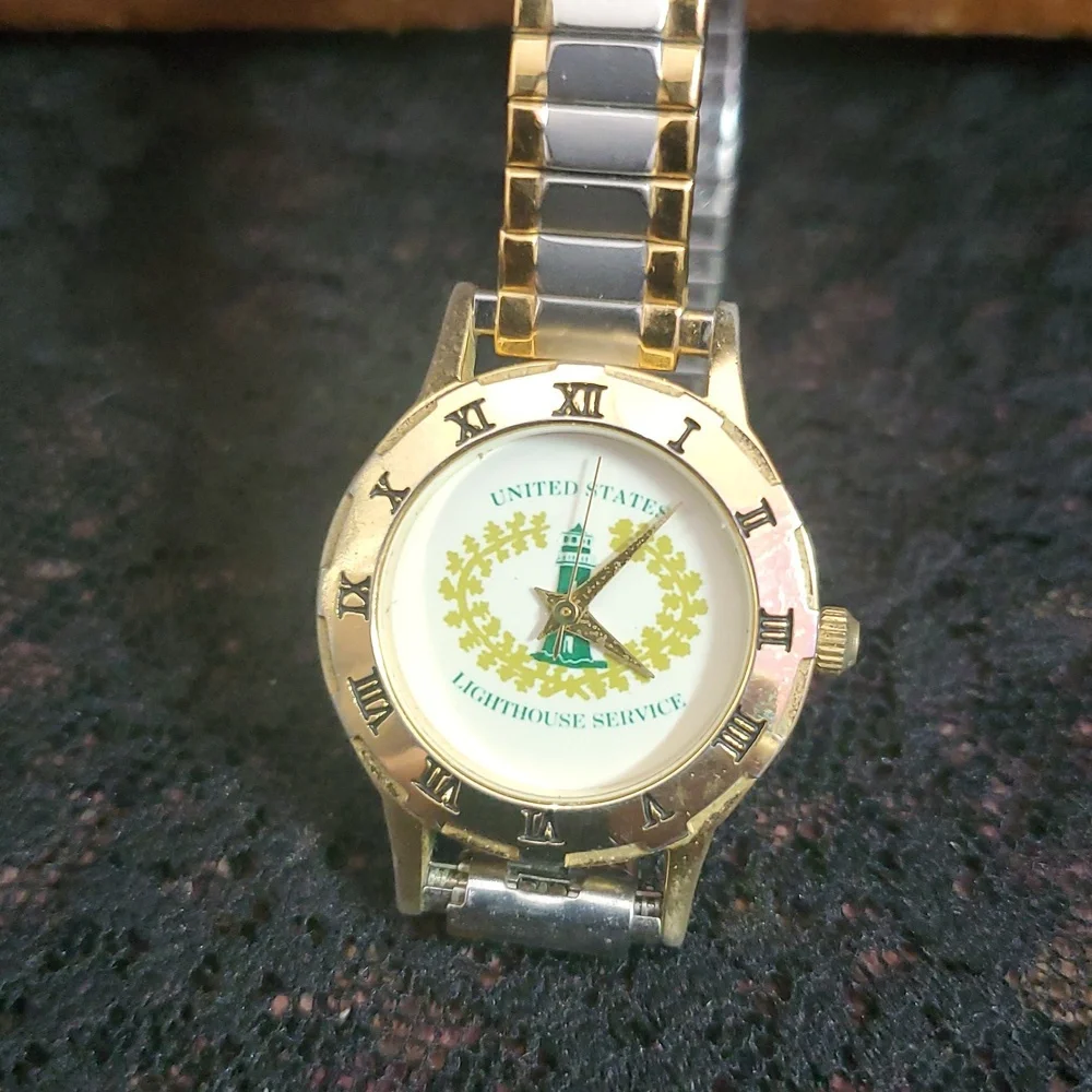 Gold and Silver United States Lighthouse Service Watch AG766